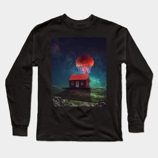 Jellyfish formed like the moon Long Sleeve T-Shirt